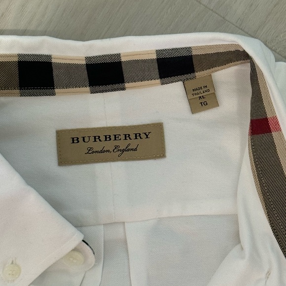 Like-new Burberry button-down shirt. - Picture 2 of 5